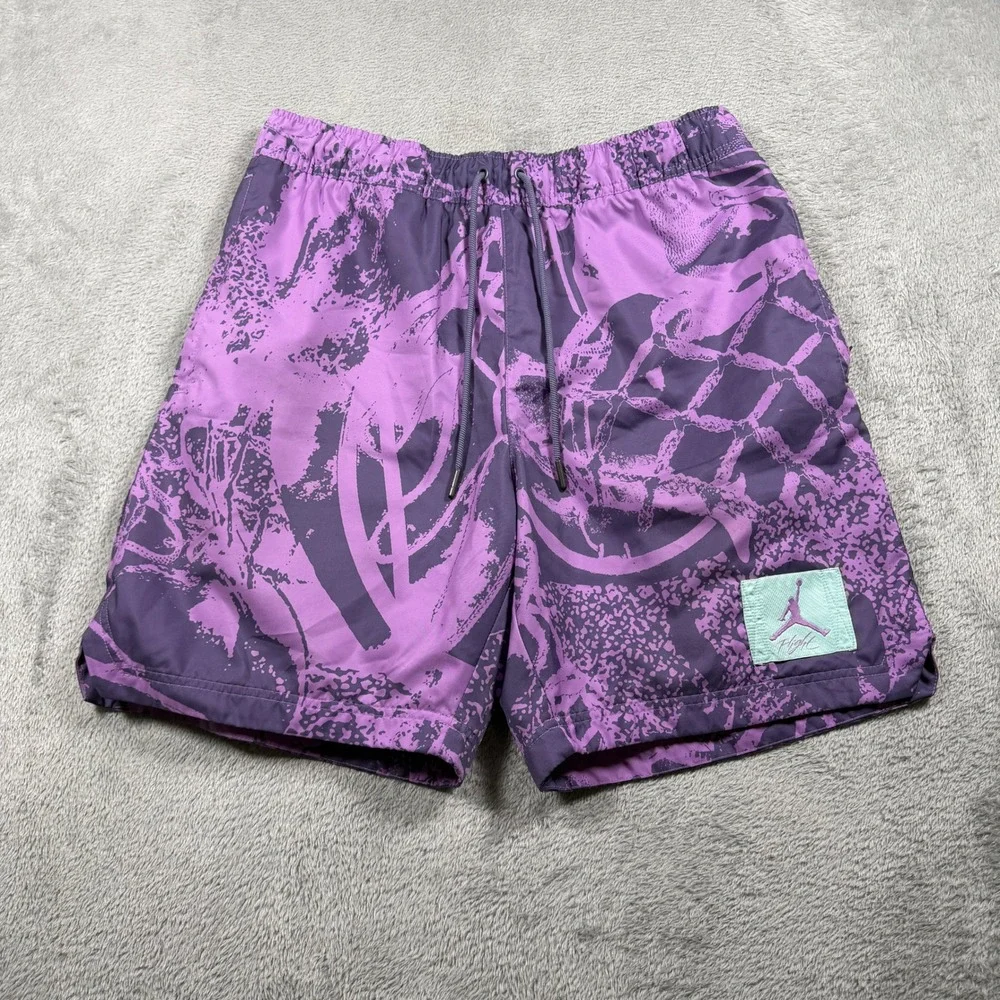 Jordan Jumpman Flight Poolside Shorts Mens Purple Small Swim Trunk Summer CZ4749